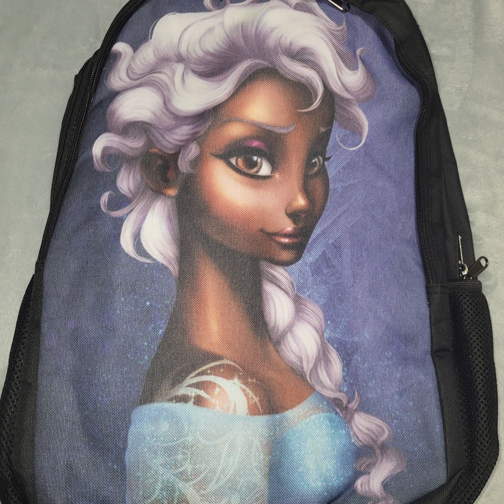 Elegant Black and Blue Women's Backpack